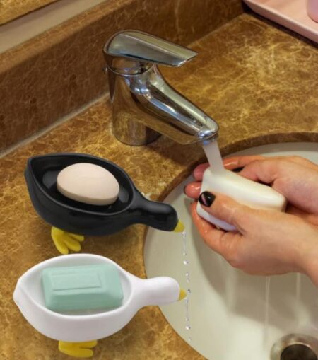 Plastic Soap Holder, Duck Shape, White Pack of 1 SR_5787