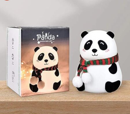 Cute Panda Night Light,Cute Night Light Gift for Kids,Cute Animal Lamps USB Rechargeable 7-Color Changing Lamp,Kawaii Room Decor Cute Gifts  SR_57584