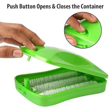 Handheld Carpet Roller Cleaning Brush with Dust Crumb Collector for Carpets, Car Seats, Table Linen, Sofas (Pack of 1) SR_78445