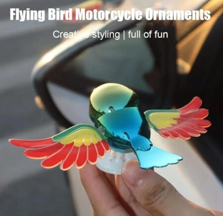 PACK OF 1 Flying Bird Toy with Colorful Wings Rainbow Metallic Finish SR_8989