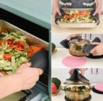 Silicone Trivets Mats Round Pot Coaster,Jar Opener and Spoon Rests, (Set of 3) Non Slip Placemats, Flexible, Durable, Dishwasher Safe Heat Resistant Hot Pads SR_65564