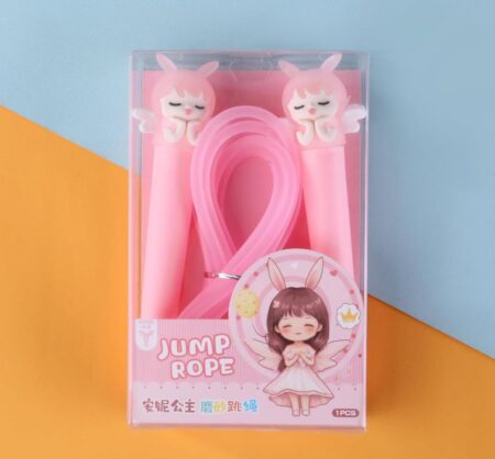 Premium Silicone Jump Rope, Adjustable Length 10 ft, Blue Space Theme, Kids Exercise Fitness Skipping Rope SR_6545