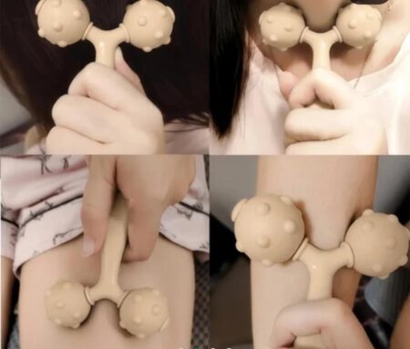 3D Roller Manual Face Body Massager 360 Rotate Y-Shape Facial Roller Tool for Skin Lifting Wrinkle Remover Face Lift Firming Beauty Massager for Women Body Massage Tool for Glowing Skin (Multicolor) SR_86965