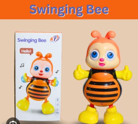Swinging Bee Toys For Kids With Lights And Music Fun Entertainment Musical Toys - Orange SR_68897