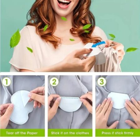 Disposable Underarm Sweat Pad | Dry and Sweat Free Underarms all day long | Stain Free | No Stinky Body Odor (10) SR_8545
