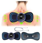 Full Body Mini Butterfly TENS Massager With 8 Modes, 19 Levels Electric Rechargeable Portable EMS Patch For Shoulder, Neck, Arms, Legs, Neck, Men/Women  SR_8785