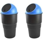 All Cars Accessories, Car Trash Bins with Lid, Perfect Size Fits Car Cup Holder in Console Or Door - Discreet Trash Management for Your Car SR_78854