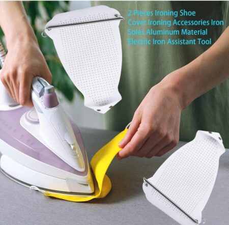 Non-Stick Plate Protector Cover for Steam Irons | Heat Resistant Cloth Safe Ironing Accessory | Quick Install Universal Iron Soleplate Cover ( Pack of 1 ) SR_5754