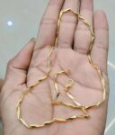 Rice Chain Necklace for Men and WomensGOLD PALETED SR_89565