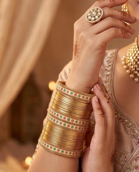 Bridal Punjabi chuda bangle set for womens SR_547878