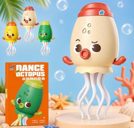 Rechargeable Dancing Octopus Toy for Kids, Light-up Musical Dancing Octopus with 360° Rotating Tentacles, Interactive Kids Toy | Dancing Jelly Fish (Random Colour) SR_65656