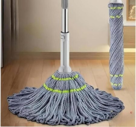Microfiber Twist Mop with Adjustable Telescopic Handle - 360 Degree Spin Floor Cleaning with Super Absorbent Refill Head for Wet & Dry Use | Reusable Cleaning Mop for Home Floors SR_8784