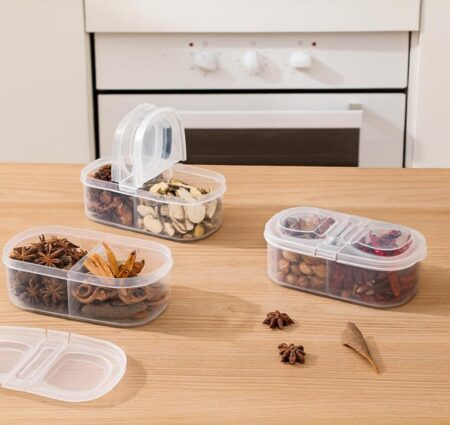 2 Way Tiffin & Storage Box – Multipurpose Lunch Box with Dual Compartments, Airtight & Leakproof Food Container SR_58475