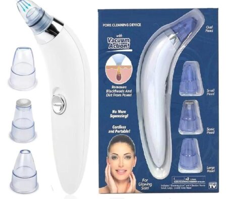 4 in 1 Multi-function Whitehead/Blackhead Remover Tools | Electric Derma suction Machine Acne Pimple Pore Cleaner Vacuum tool for Skin Care | Facial Cleanser Device for Face, Nose SR_65485