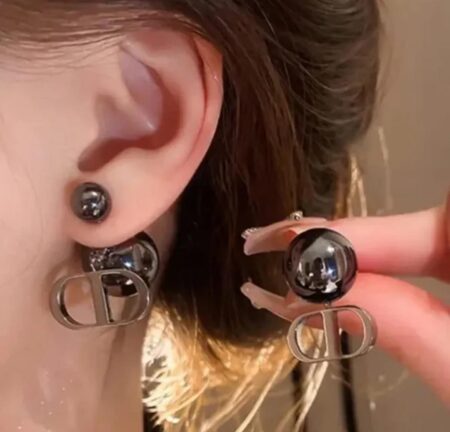 Korean Double Ball Earrings SR_578545