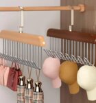 Space Saving 8 Hooks Wooden Bag Hanging Hook Hangers for Student Dormitory for Coats, Jacket, Dress, Sarees, Pants, Scarfs & Other Clothes, Durable & Versatile SR_20875