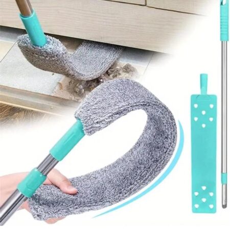 Microfiber Gap Dust Brush for Cleaning Under Bed with Long Handle Mop Flexible Washable and Retractable Gap Duster Brush Feather Duster for Sofa Bed Furniture Bottom Cleaning (Gap Duster) SR_655445