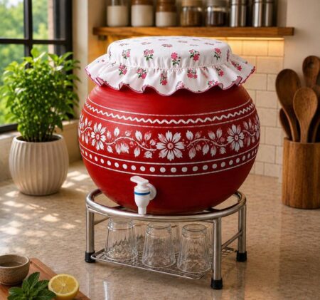 Cotton Double Layer Water Filter Cloth for Matka | Traditional Reusable Pot Strainer | Extra Thick Washable Tap & Filter for Clean Drinking Water (Pack of 2 ) SR_54754