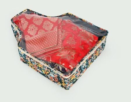 Blouse Cover Organizer | Ideal for Silk, Embroidered & Designer Blouses | Travel-Friendly, Dustproof & Moisture Resistant | Durable & Lightweight Storage | Set of 1 SR_5454