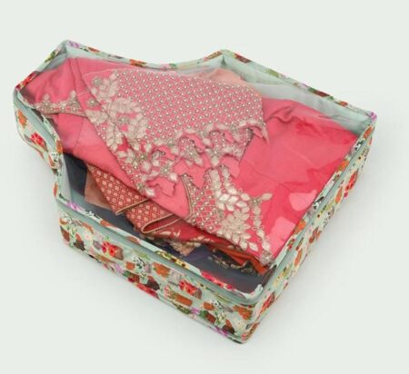 Blouse Cover Organizer | Ideal for Silk, Embroidered & Designer Blouses | Travel-Friendly, Dustproof & Moisture Resistant | Durable & Lightweight Storage | Set of 1 SR_5454