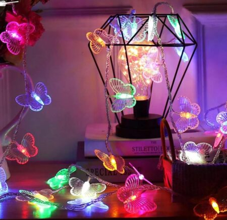 Party Propz Butterfly Lights for Decoration - 4 Meter, 14 Led, Decorative Light for Home Decoration, String Lights for Kids Room, Butterfly Led Light for Birthday Decorations SR_6565