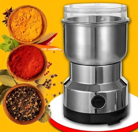 Stainless Steel Coffee Grinder, Multi-Functional Electric Grinder for Herbs, Spices, Nuts, and Grains,Electric Coffee and Spice Grinder SR_4545