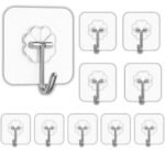Self Adhesive Hooks for Hanging (10) | Strong Hook for Wall SR_54458
