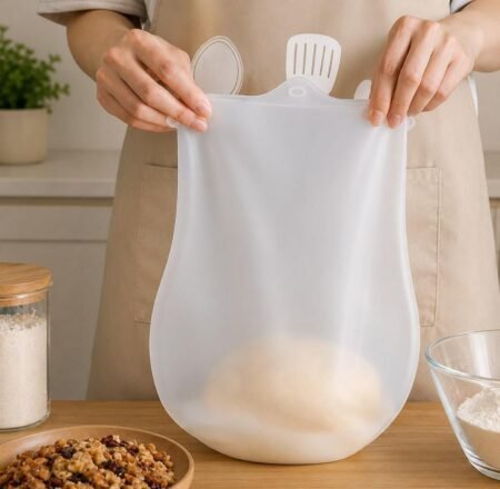 1pc Silicone Dough Kneading Bag – Reusable Non-Stick Kneading Pouch for Mixing Dough, Marinating, and Storage – Heat Resistant, Easy to Clean, SR_547584