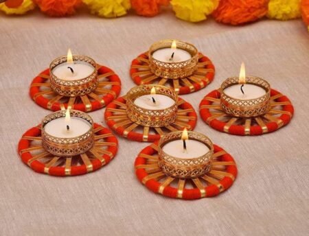 Multicolor Gota Chakri/Bangles for Art Work Diwali,diya (Pack of 5) SR_6565