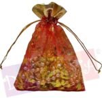 Multipurpose Party Shagun Pouches/Bags, 4x5 Inch RED ( Pack of 10) SR_35654