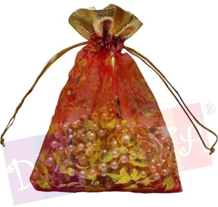 Multipurpose Party Shagun Pouches/Bags, 4x5 Inch RED ( Pack of 10) SR_35654