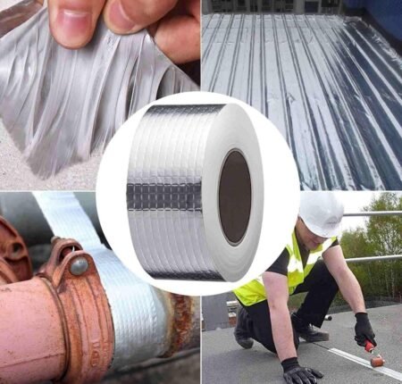 Aluminium Foil Tape Waterproof Adhesive Tape Sealing Butyl Rubber Tape for Leakage (5CM*5M (Pack Of 1) SR_5454