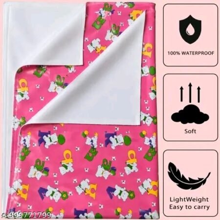 Plastic Sheet,PVC Sheet for Kids, Rubber Sheet for Babies,Bed Wetting Protector | Size : 90 X 100 CM SR_65656