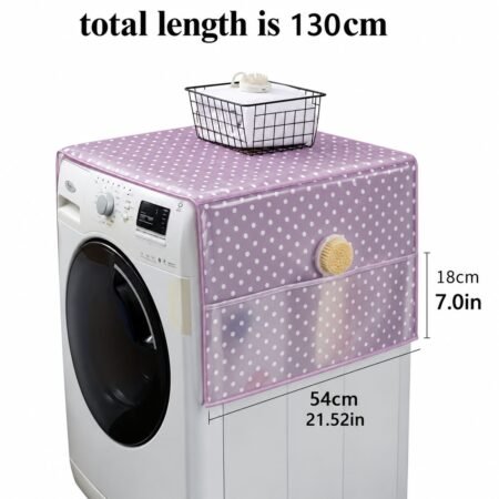 ✨ Premium Washing Machine Top Cover with Storage Pockets Pack of 1 ✨SR_5454