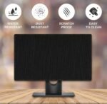 Waterproof & Dustproof LCD/LED Monitor Cover for 24-Inch Screens | Washable Fabric | (Black) SR_5454