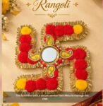 Swastik Tealight Candle Holders Wooden |Diwali Decoration Items Pack of 1 SR_6454